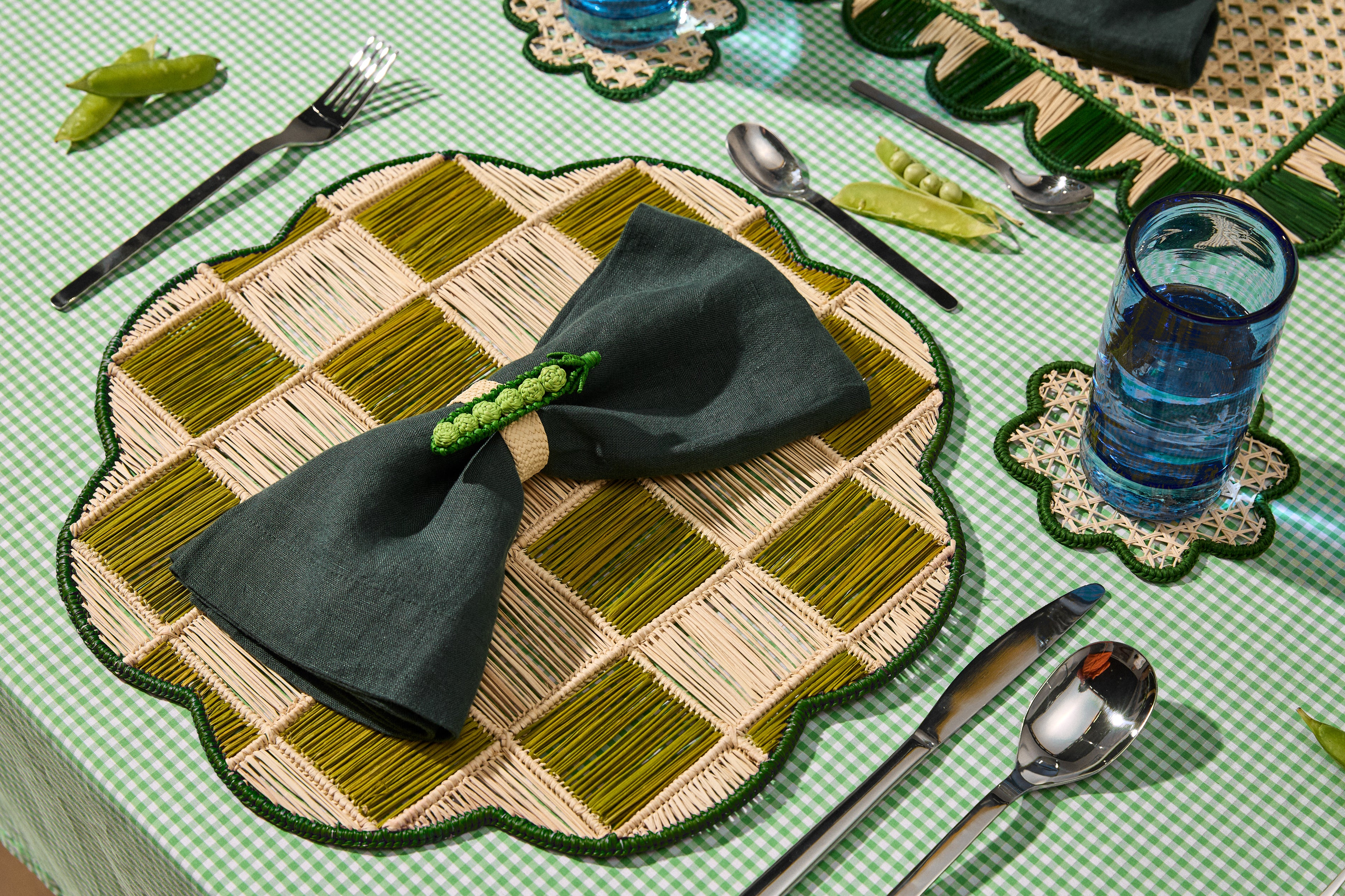 Gingham Cloud Placemat image 1