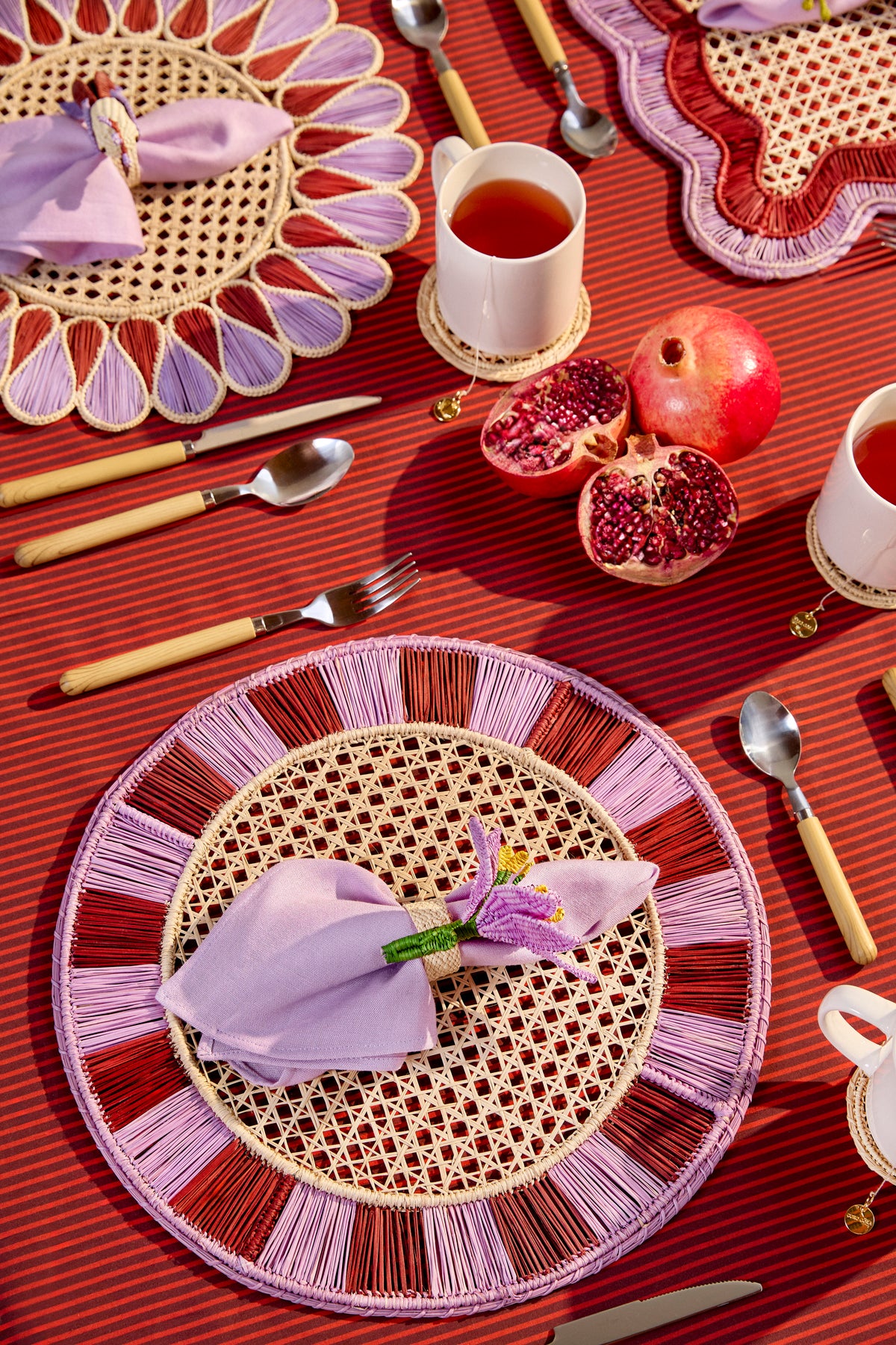 Lilac Lily Napkin Ring