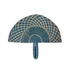 Flat Teal Hand Fan image 0