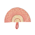 Flat Rose Hand Fan image 0