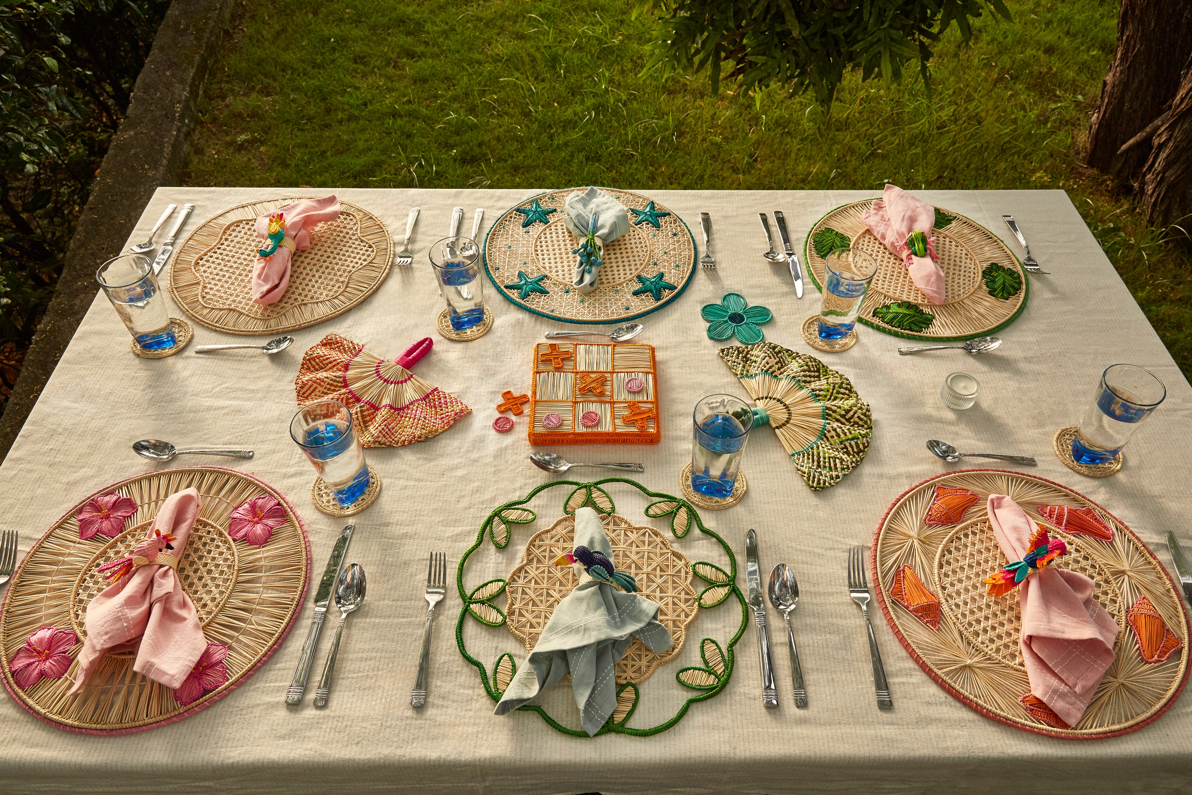 Aqua Flower Coaster image 1