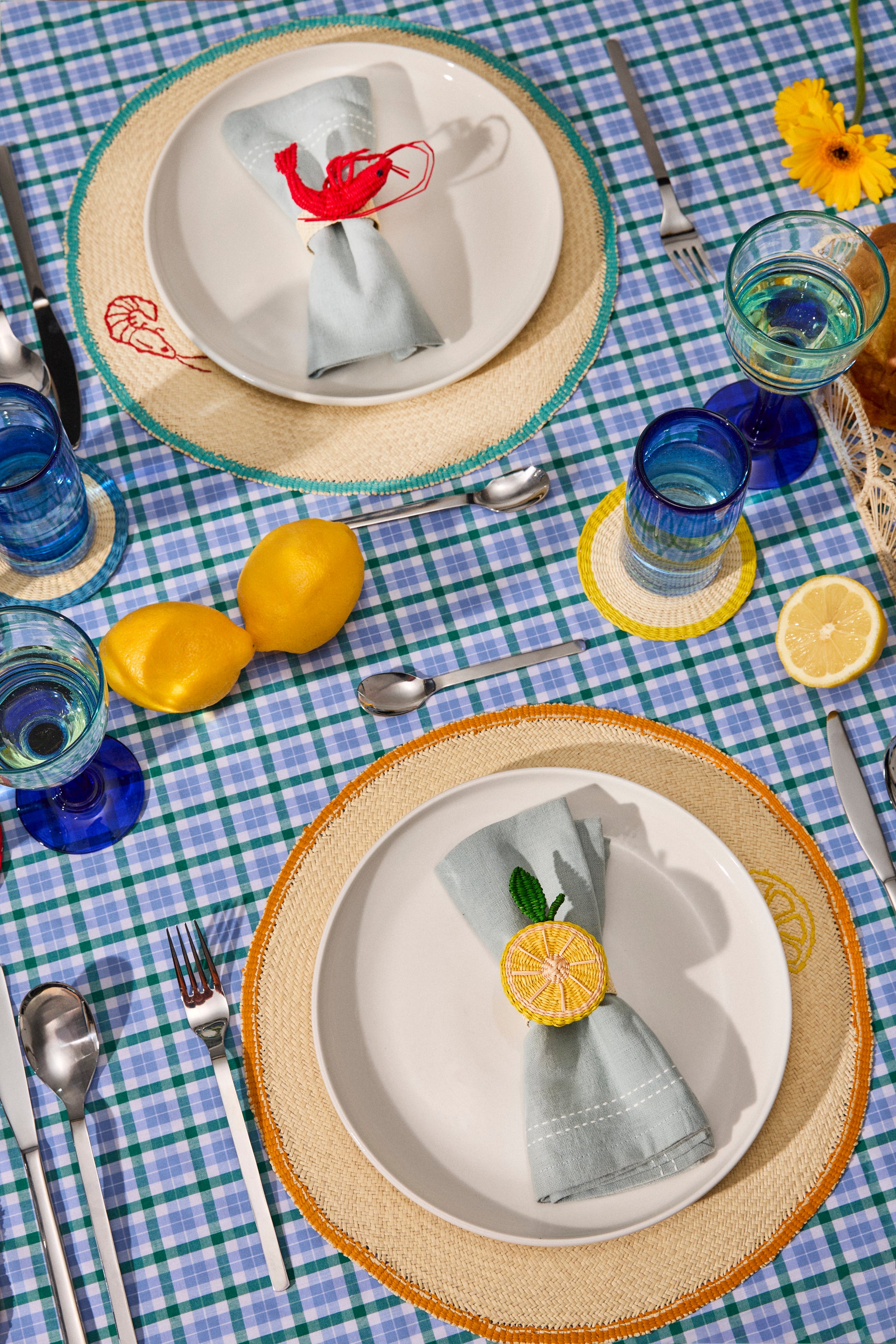 Embroidered Lemon Placemat image 1