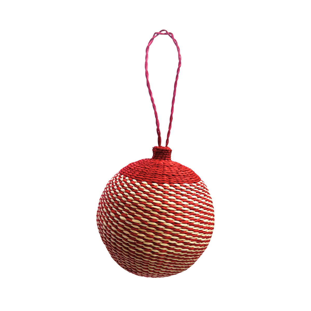 Crimson Ember Christmas Ball image 0