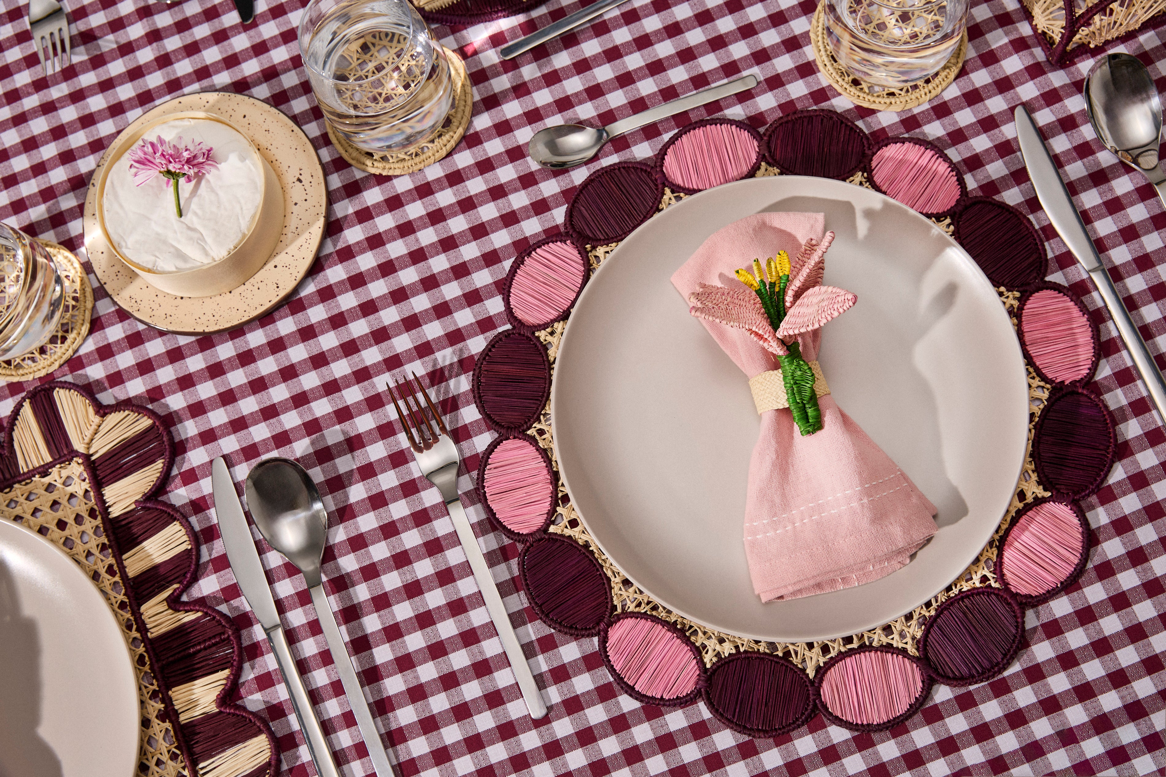 Pink Lily Napkin Ring image 1