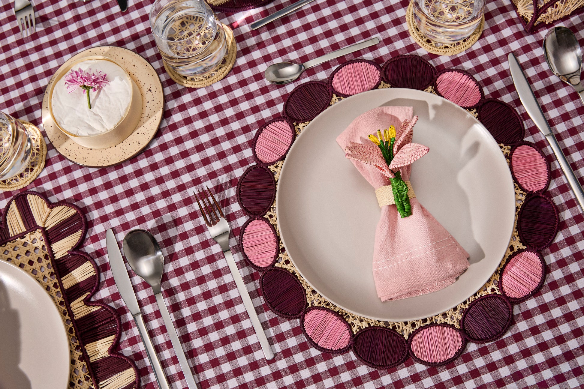 Pink Lily Napkin Ring image 1