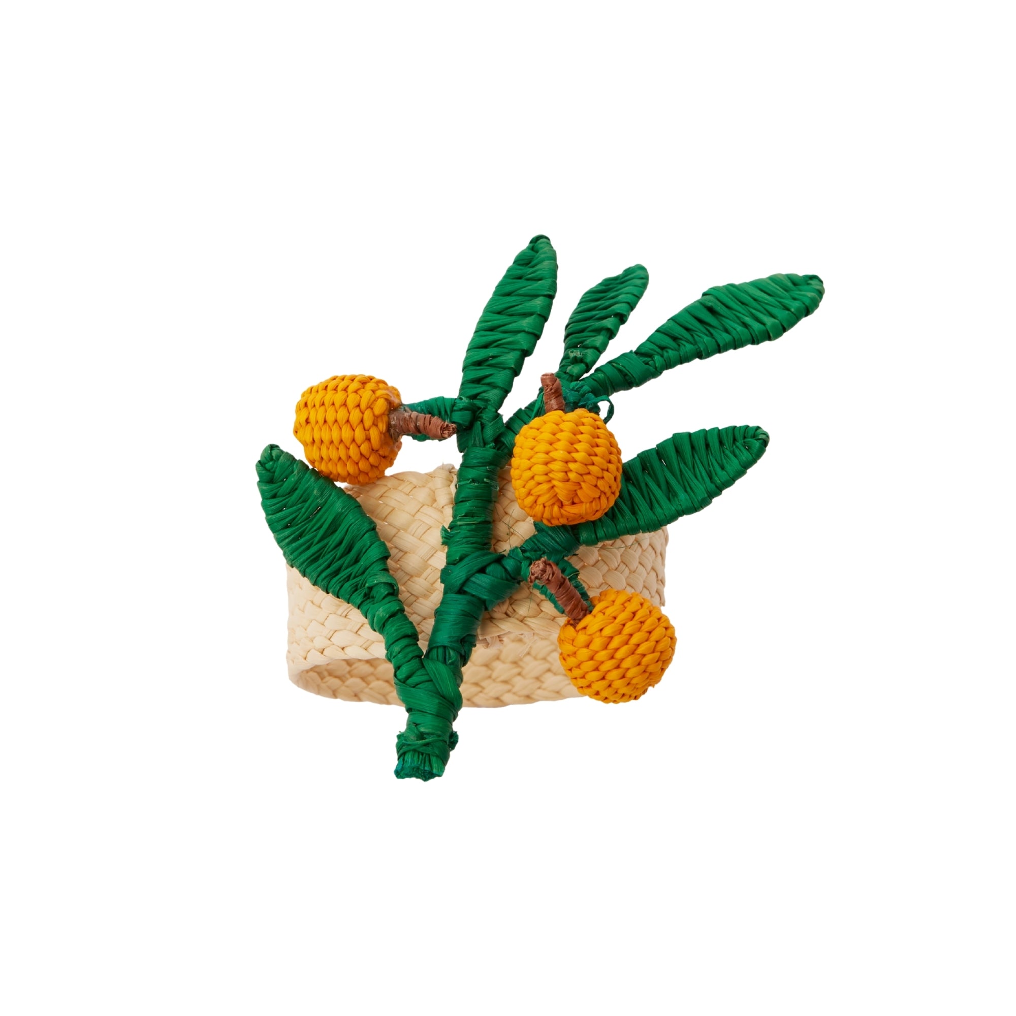 Orange Branch Napkin Ring image 0